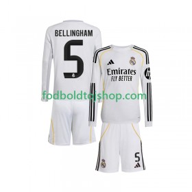 Real Madrid Jude Bellingham 5 Børn Hjemme Fodboldsæt 2025-26 L/S (+ Korte bukser)